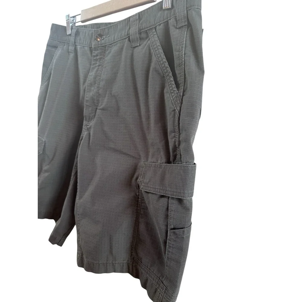 Carhartt Men's Sz 36 Gravel Gray Rugged Flex Relaxed Cargo Shorts Outdoors‎ Work